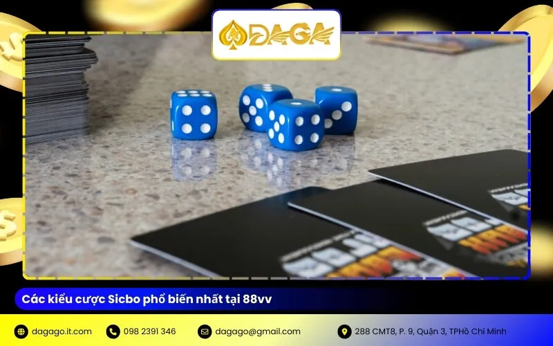 Các kiểu cược Sicbo phổ biến nhất tại 88vv