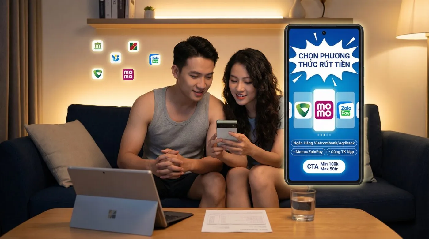 Chọn Phương Thức Rút Tiền