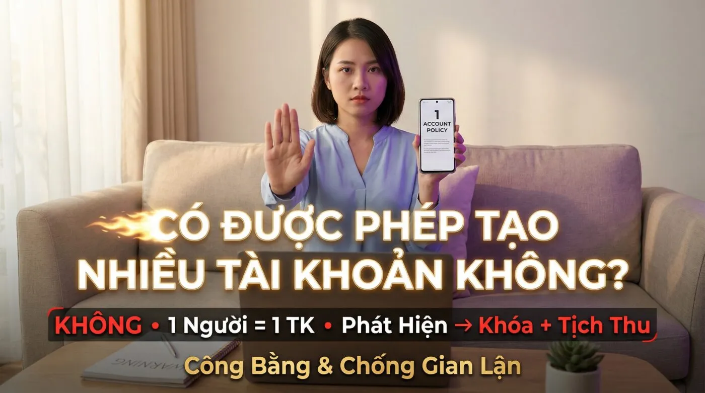 Có được phép tạo nhiều tài khoản không?