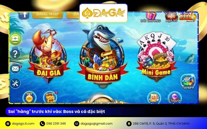 Soi "hàng" trước khi vào: Boss và cá đặc biệt