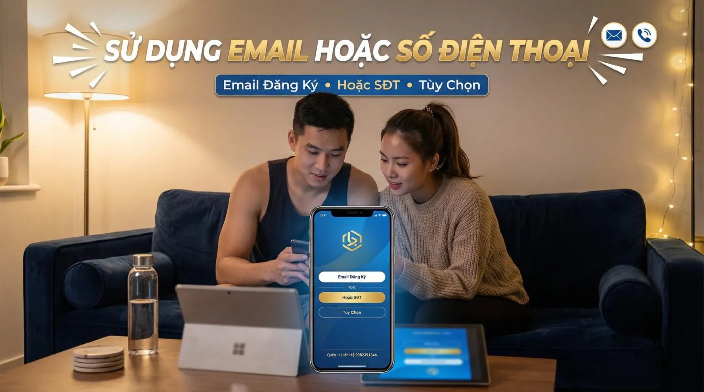 Sử Dụng Email Hoặc Số Điện Thoại